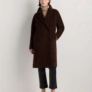 Quince Wool Cashmere Coat Size Small